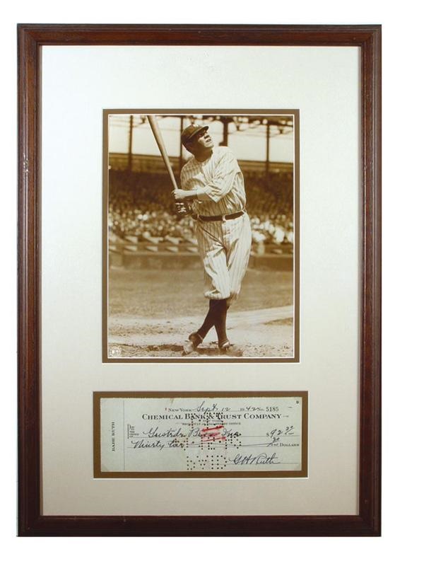 Babe Ruth - Babe Ruth "G.H. Ruth" Signed Check