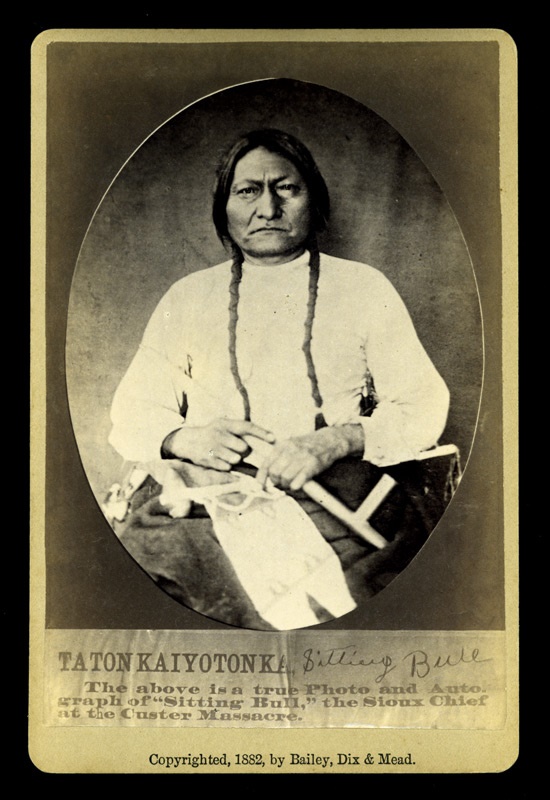 Historical - 1882 Sitting Bull Cabinet Photo NRMT