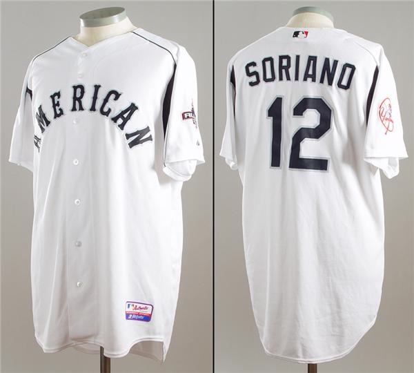 NY Yankees, Giants & Mets - 2003 Alfonso Soriano All Star Game Worn Jersey