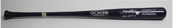 Bats - 2003 Andruw Jones ZXB Autographed And Dated.