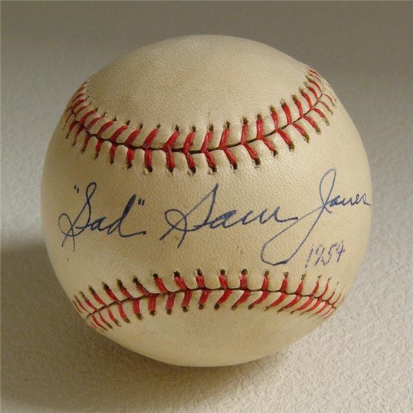 Single Signed Baseballs - Sad Sam Jones Single Signed Baseball