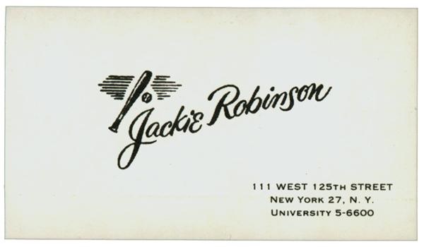 Lot of  Jackie Robinson Business Cards (106)