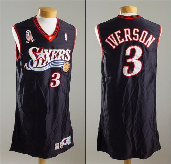 Basketball - 2001-02 Allen Iverson Game Worn Jersey