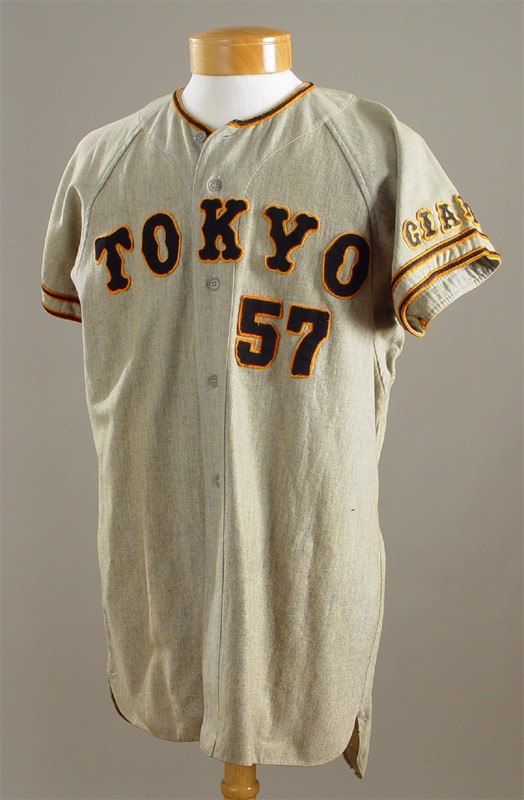 Baseball Jerseys - 1960’s Tokyo Giants Game Used Flannel Jersey