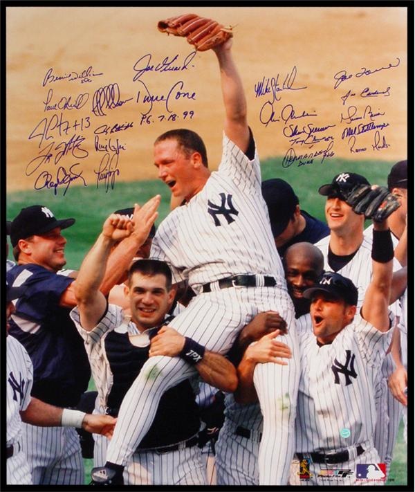 NY Yankees, Giants & Mets - David Cone Perfect Game Signed Photo