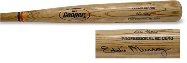 Bats - Eddie Murray Mid-80s Cooper Game Used Autographed Bat (35.5")