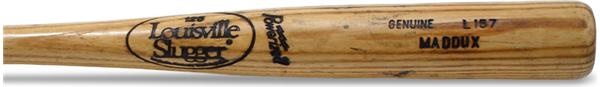 Bats - 1990 Greg Maddux Game Used Bat