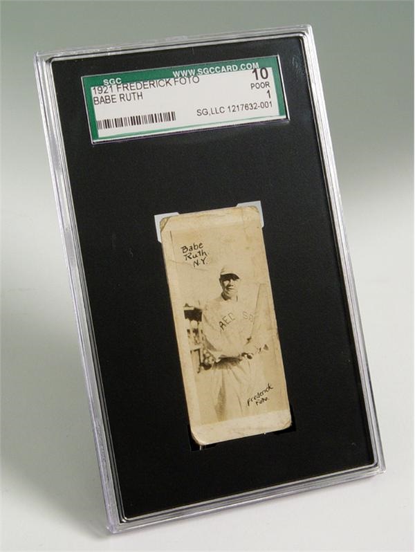 Baseball and Trading Cards - 1921 Frederick Foto Babe Ruth