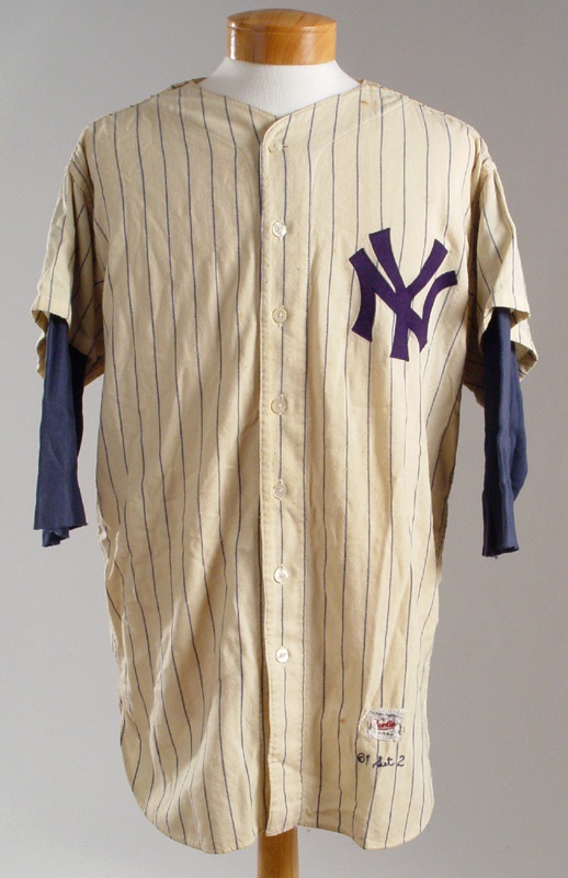 NY Yankees, Giants & Mets - 1961 Tony Kubek World Series Game Worn Jersey