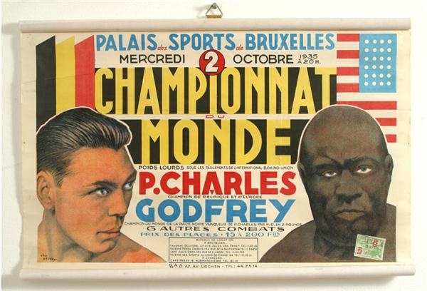 Muhammad Ali & Boxing - Brussels Boxing Site Poster 1935