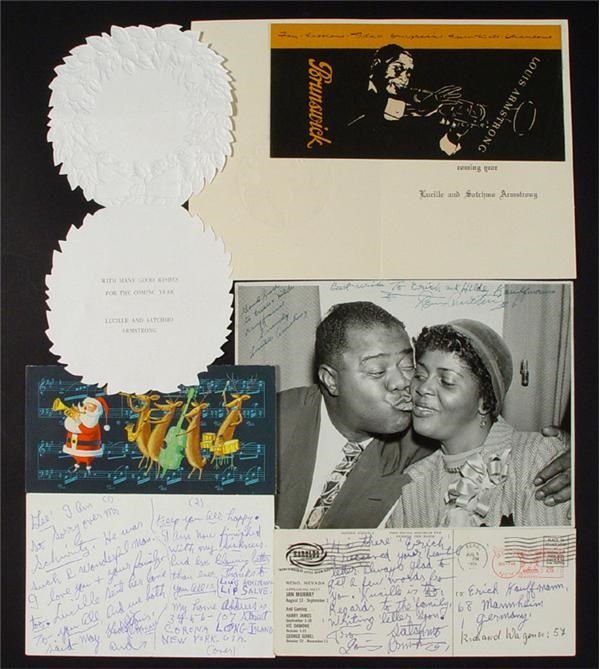 Louis Armstrong Signed Ephemera