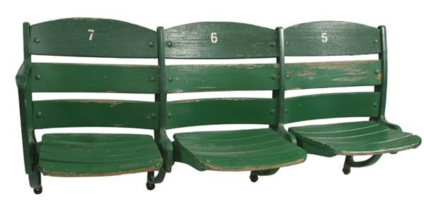 Stadium Artifacts - Wrigley Field Triple Seats