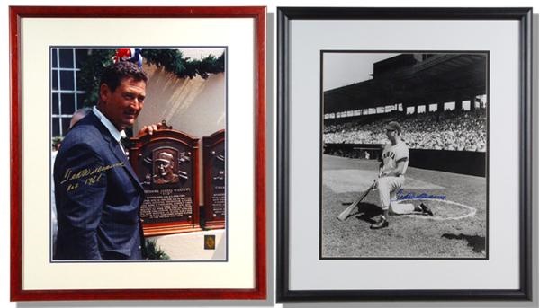 Ted Williams - 5 Signed Ted Williams Photos