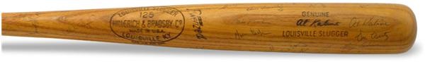 Baseball Autographs - 1962 Al Kaline Game Used Team Signed Bat
