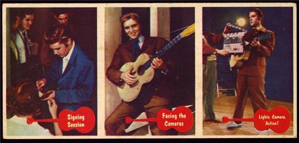 Non-Sports Cards - Elvis Presley Promo Topps Uncut Card Sheet