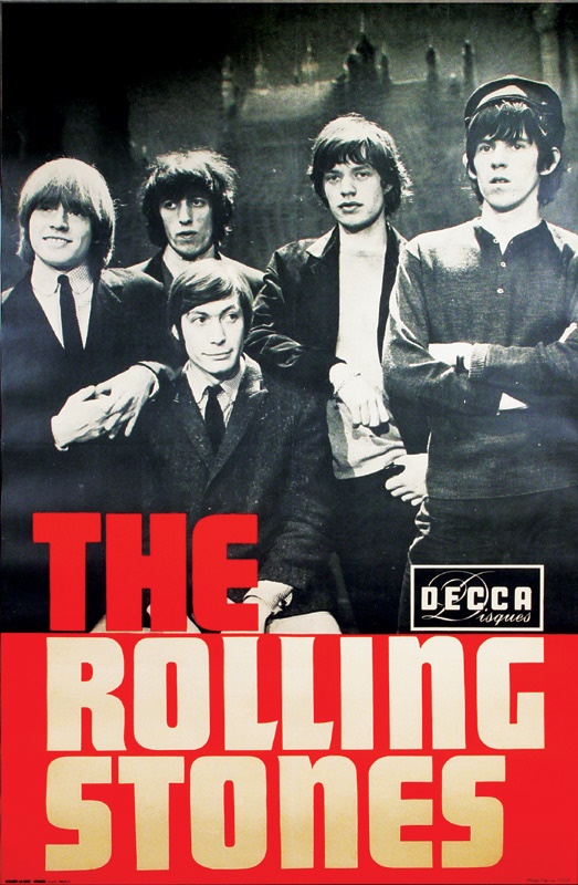 Rolling Stones - Rolling Stones French Decca Poster