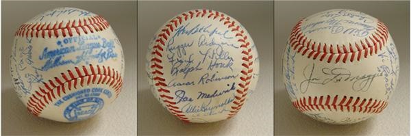 1947 New York Yankee Team Signed Baseball