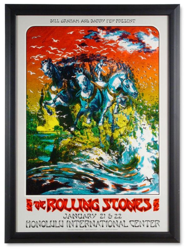 Rolling Stones - Rolling Stones '73 Hawaii Poster