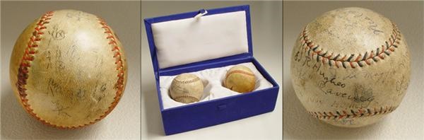 - 1935 San Francisco Seals and Tokyo Giants Baseballs