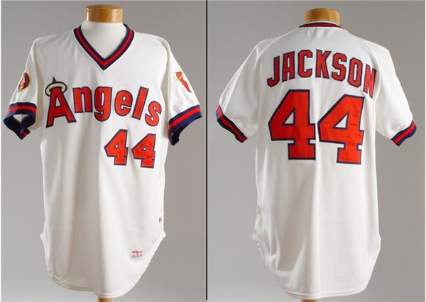 Baseball Jerseys - 1985 Reggie Jackson California Angels Game Worn Jersey