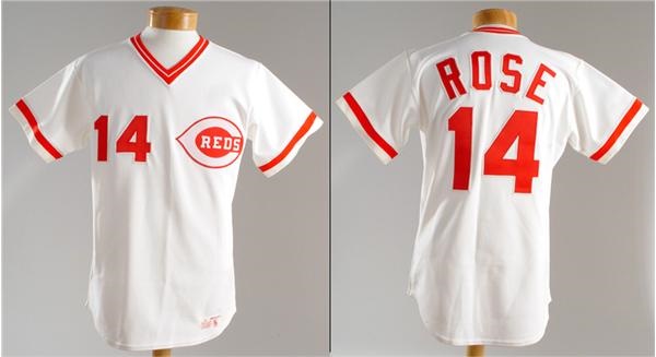 Pete Rose & Cincinnati Reds - 1985 Pete Rose Game Worn Jersey