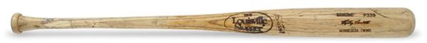 Bats - 1995 Kirby Puckett Game Used Bat With Team Letter