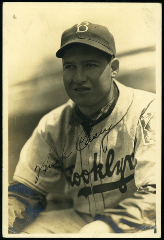 1939 Hugh Casey Signed George Burke Photo
