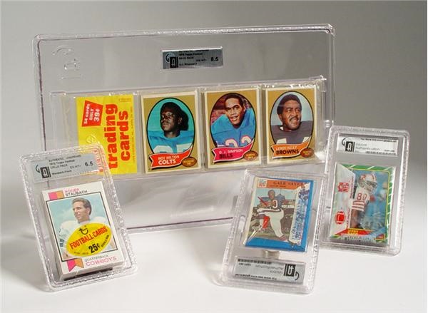 - 1966-1987 Topps Football Cello and Rack Packs Collection (58)
