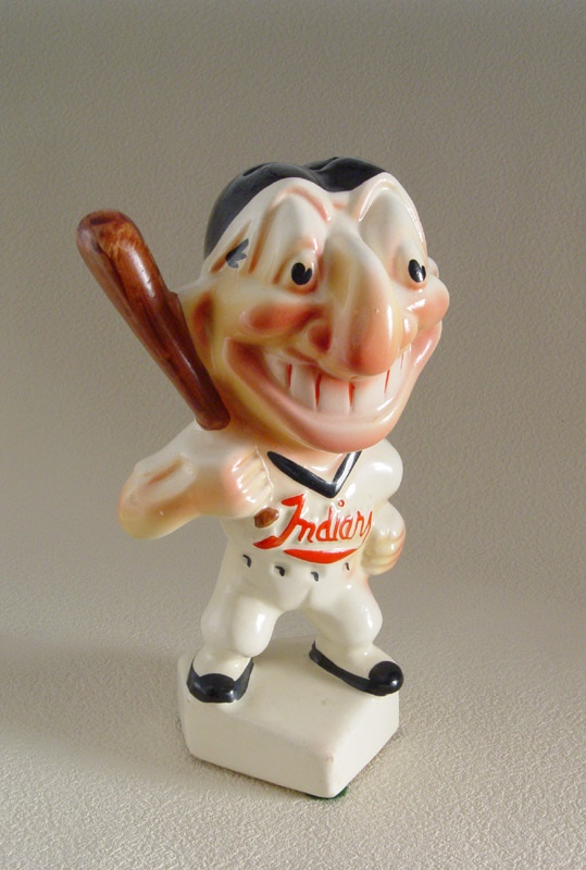 Circa 1940's Cleveland Indians Mascot Toy. Baseball Collectibles, Lot  #42100