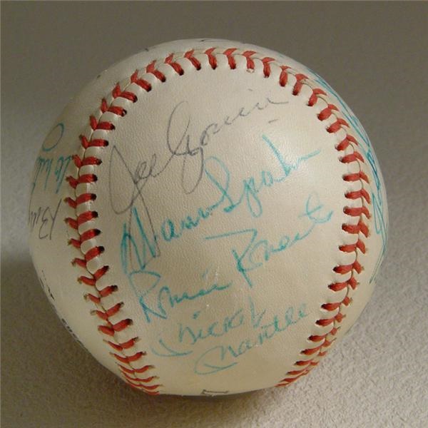 Hall of Famers Signed Baseball