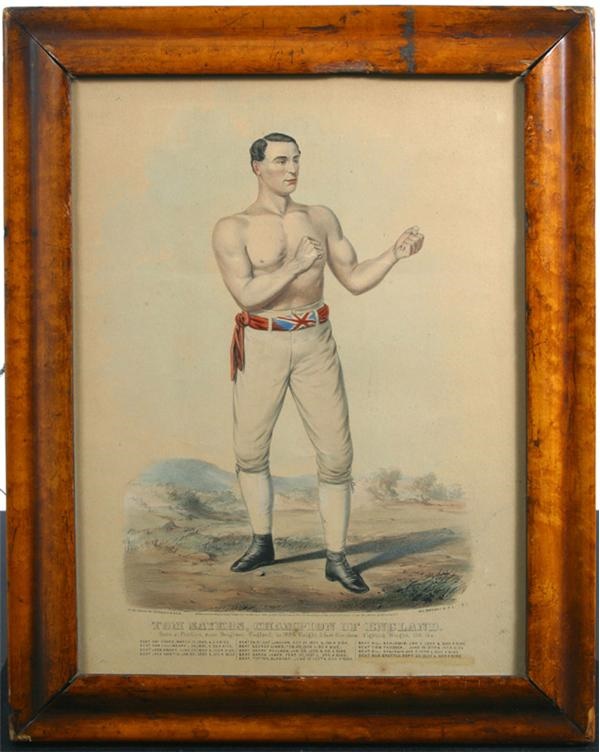 Muhammad Ali & Boxing - 1860 Tom Sayers Currier and Ives Print