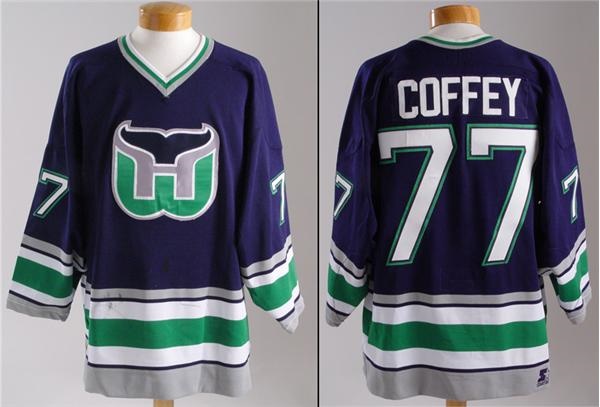Hockey Sweaters - 1996-97 Paul Coffey Hartford Whalers Game Worn Jersey