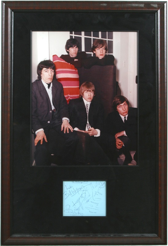 Rolling Stones - Rolling Stones Autographed Sheet