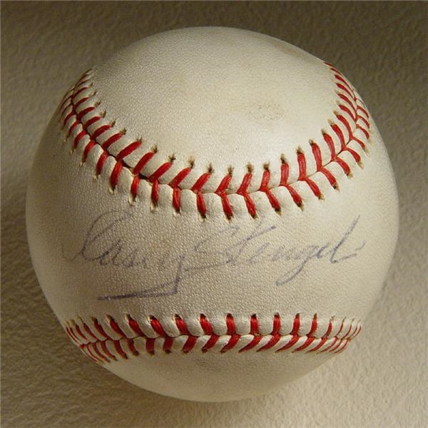 - Casey Stengel Single Signed Baseball