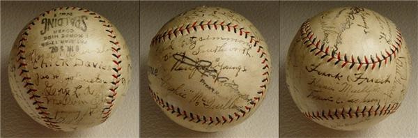 - 1926 New York Giants Team Signed Baseball