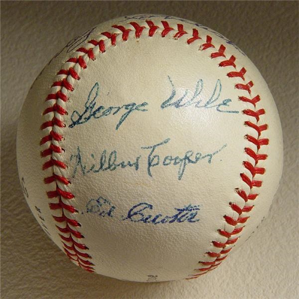 Eddie Cicotte Signed Baseball