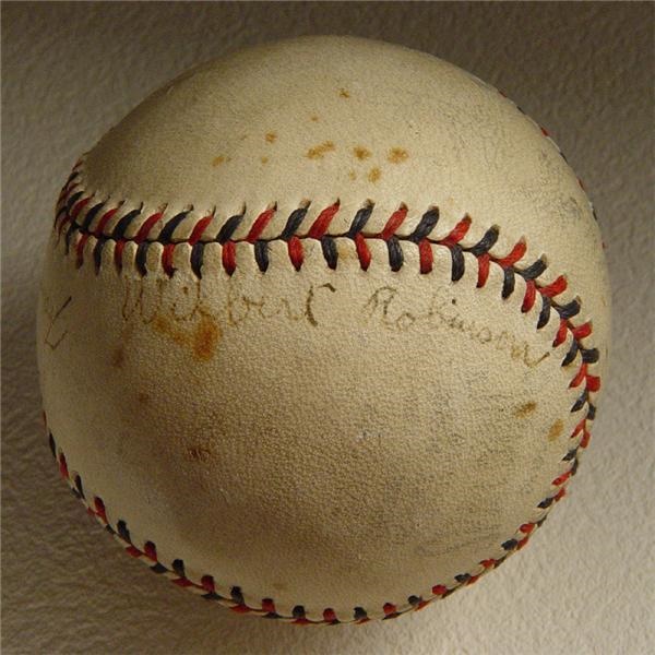 Wilbert Robinson Signed Baseball