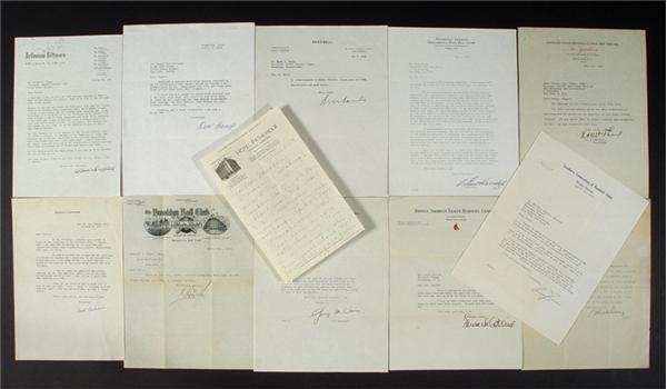 Baseball Autographs - Great Collection of Signed Baseball Letters (24)