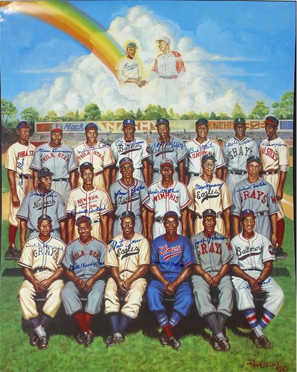 Baseball Memorabilia - Negro League Legends Signed Limited Edition Print