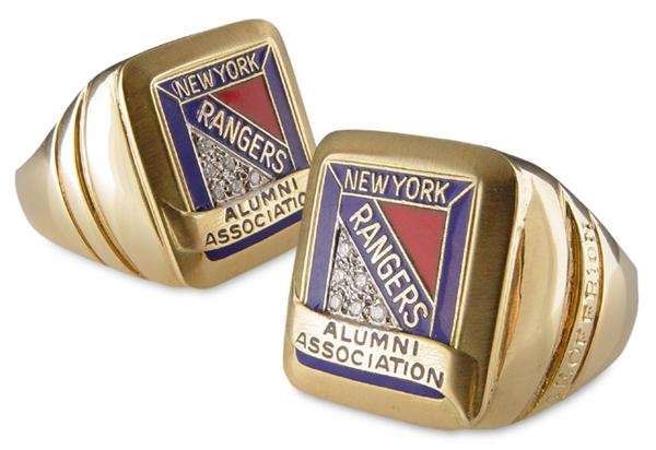 Hockey Rings and Awards - Boom Boom Geoffrion's New York Rangers Alumni Ring