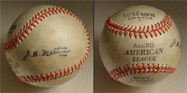 Baseball Memorabilia - 1940s Official Negro American League Baseball