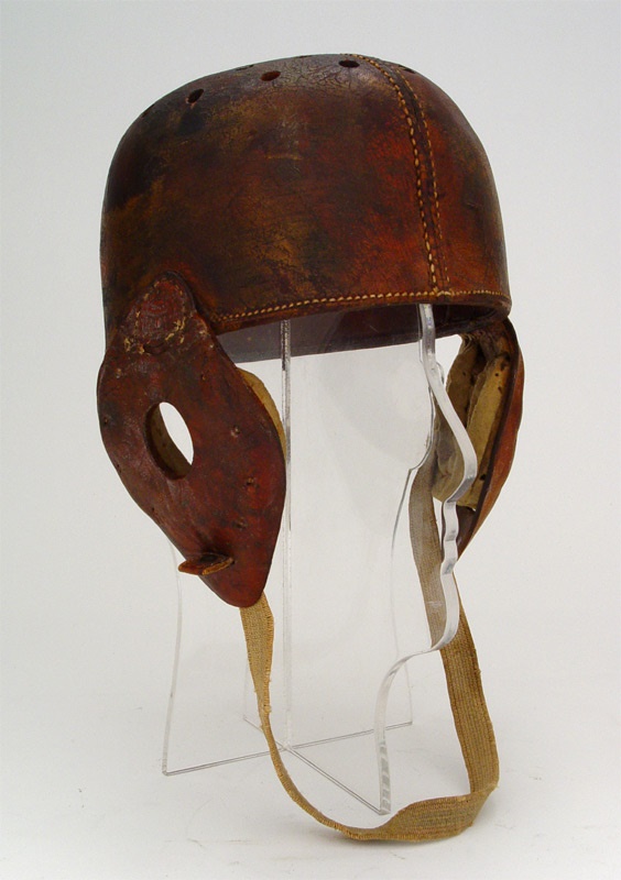 Football - Turn of the Century Spalding Harvard Style Football Helmet