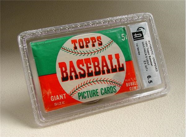 1952 Topps Baseball Wax Pack GAI 6.5
