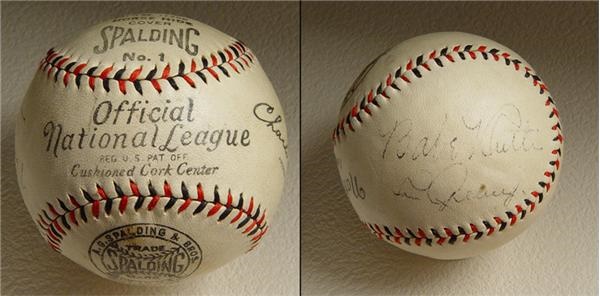 Babe Ruth and Lou Gehrig Signed Baseball