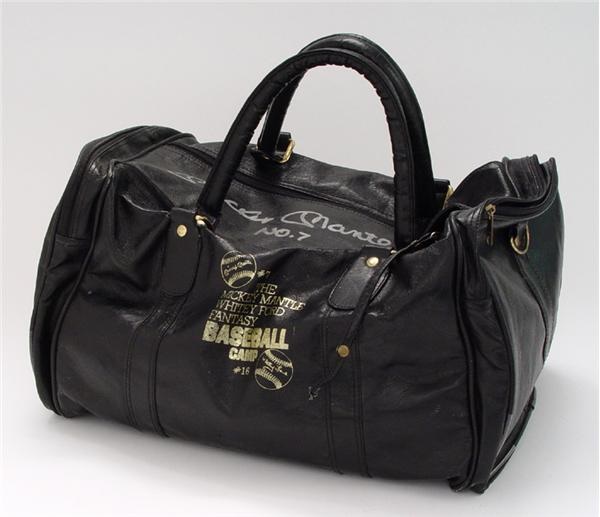 Mickey Mantle’s Autographed Personal Travel Bag