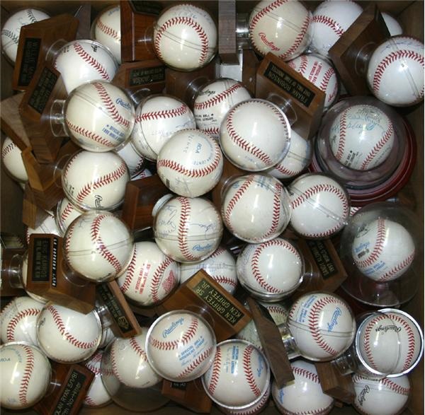 Autographed Baseballs - High Quality Signed Baseball Collection (84).