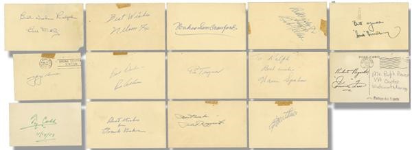 Baseball Autographs - Vintage Baseball Autograph Collection