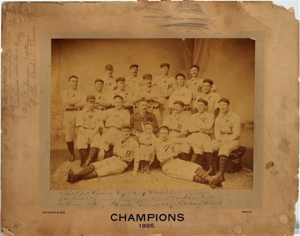 Baltimore Orioles - 1895 Baltimore Orioles Mounted Photo