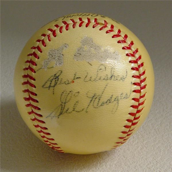 Single Signed Baseballs - Gil Hodges Single Signed Baseball