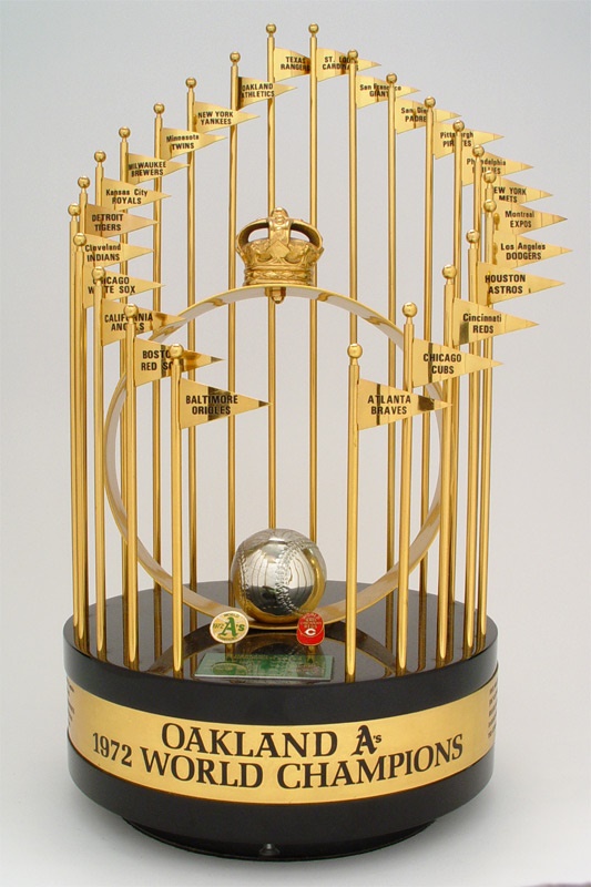 Lot Detail - 1972 Oakland A's World Series Trophy Presented to